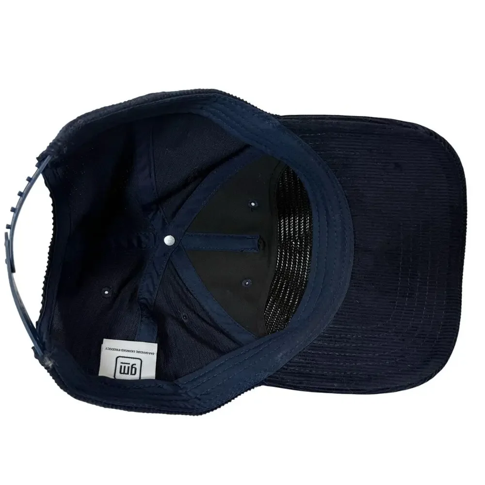 Blue Corduroy Snapback Chevrolet Baseball Hat Mad Engine GM Licensed